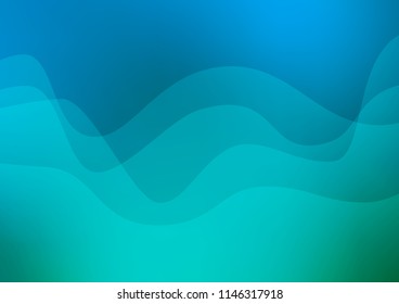 Light Blue, Green vector background with lamp shapes. Colorful illustration in abstract marble style with gradient. The template for cell phone backgrounds.