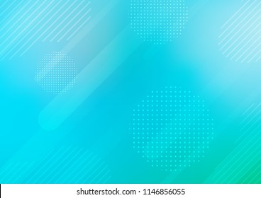 Light Blue, Green vector background with straight lines and dots. Modern geometrical abstract illustration with sticks, dots. The pattern can be used for busines ad, booklets, leaflets