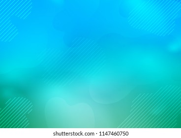 Light Blue, Green vector background with straight lines. Glitter abstract illustration with colored sticks. Smart design for your business advert.