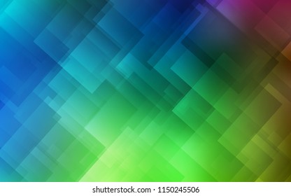 Light Blue, Green vector background with straight lines. Lines on blurred abstract background with gradient. Template for your beautiful backgrounds.