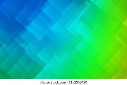 Light Blue, Green vector background with straight lines. Glitter abstract illustration with colored sticks. Pattern for your busines websites.