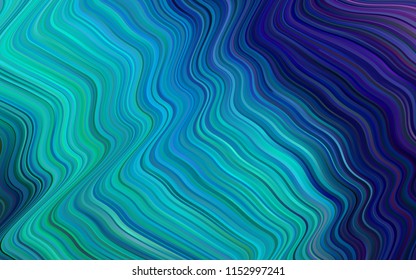 Light Blue, Green vector background with liquid shapes. Geometric illustration in marble style with gradient.  Textured wave pattern for backgrounds.