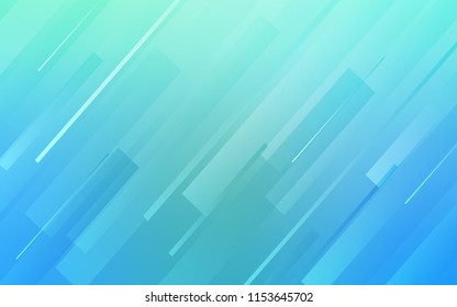 Light Blue, Green vector background with straight lines. Shining colored illustration with sharp stripes. Best design for your ad, poster, banner.