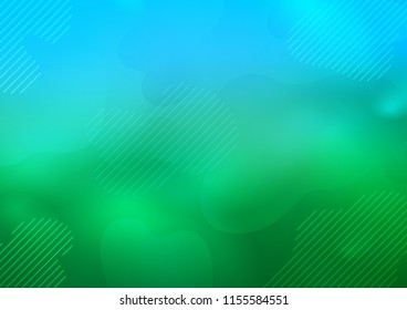Light Blue, Green vector background with straight lines. Blurred decorative design in simple style with lines. Smart design for your business advert.