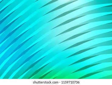 Light Blue, Green vector background with straight lines. Modern geometrical abstract illustration with staves. Smart design for your business advert.