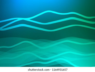 Light Blue, Green vector background with straight lines. Decorative shining illustration with lines on abstract template. Smart design for your business advert.