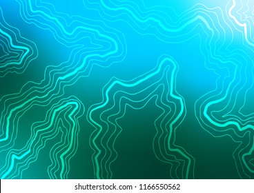 Light Blue, Green vector background with bent lines. Creative geometric illustration in marble style with gradient. A completely new marble design for your business.