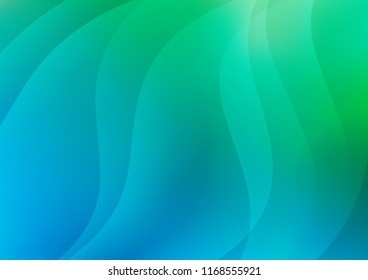 Light Blue, Green vector background with straight lines. Lines on blurred abstract background with gradient. The template can be used as a background.