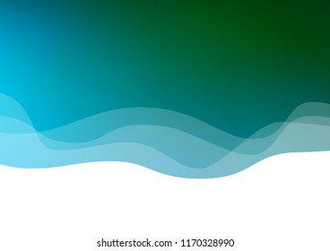 Light Blue, Green vector background with curved circles. Creative geometric illustration in marble style with gradient. A completely new marble design for your business.