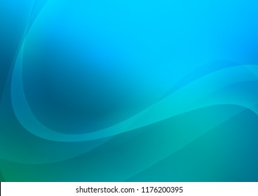 Light Blue, Green vector background with bent ribbons. Creative geometric illustration in marble style with gradient. A completely new marble design for your business.