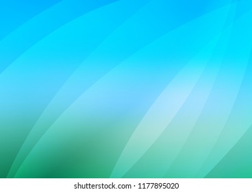 Light Blue, Green vector background with  lines. Modern geometrical abstract illustration with staves. Best design for your ad, poster, banner.