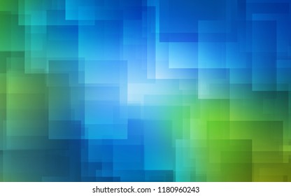 Light Blue, Green vector background with straight lines. Modern geometrical abstract illustration with Lines. Pattern for your busines websites.