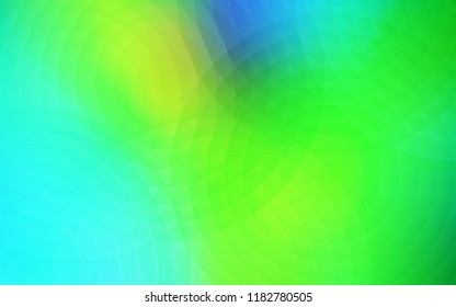 Light Blue, Green vector background with bubbles. Modern abstract illustration with colorful water drops. Pattern can be used for futuristic ad, booklets.