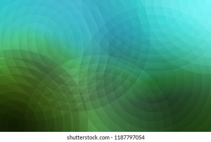 Light Blue, Green vector background with bubbles. Illustration with set of shining colorful abstract circles. Beautiful design for your business advert.