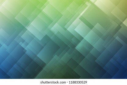 Light Blue, Green vector background with straight lines. Decorative shining illustration with lines on abstract template. Smart design for your business advert.