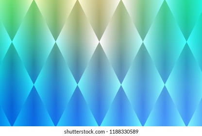 Light Blue, Green vector background with rectangles. Rectangles on abstract background with colorful gradient. The template can be used as a background.