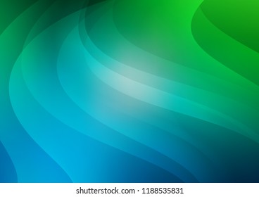 Light Blue, Green vector background with straight lines. Decorative shining illustration with lines on abstract template. Smart design for your business advert.