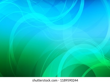 Light Blue, Green vector background with lava shapes. Geometric illustration in marble style with gradient.  A completely new template for your business design.