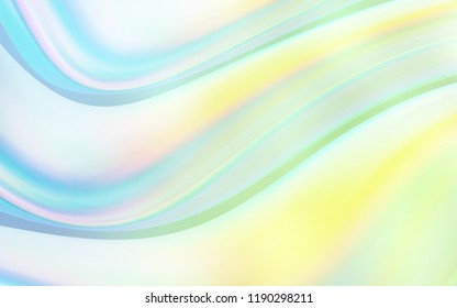 Light Blue, Green vector background with abstract circles. Creative illustration in halftone marble style with gradient. Marble design for your web site.