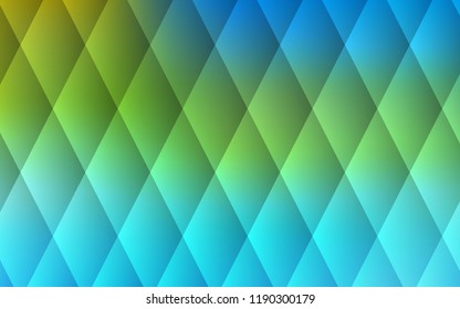 Light Blue, Green vector background with rectangles. Beautiful illustration with rectangles and squares. Pattern for commercials.