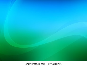 Light Blue, Green vector background with liquid shapes. A completely new color illustration in marble style. Marble design for your web site.