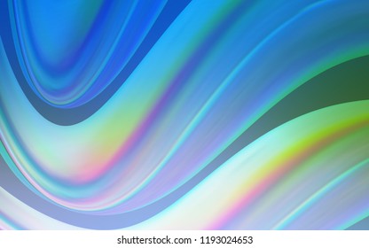 Light Blue, Green vector background with abstract circles. A sample with blurred bubble shapes. Marble design for your web site.