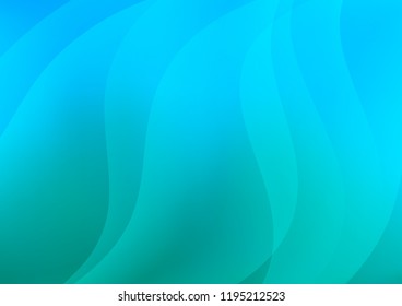 Light Blue, Green vector background with straight lines. Decorative shining illustration with lines on abstract template. The pattern can be used as ads, poster, banner for commercial.