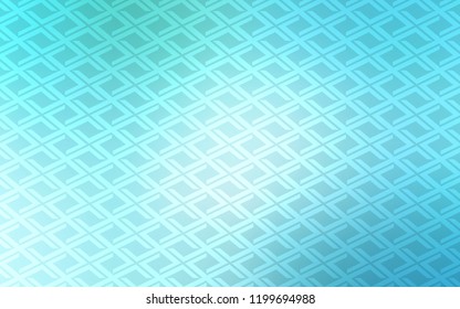 Light Blue, Green vector background with rectangles. Beautiful illustration with rectangles and squares. Pattern for commercials.