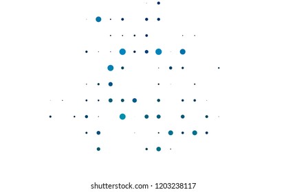 Light Blue, Green vector background with bubbles. Blurred bubbles on abstract background with colorful gradient. Pattern for beautiful websites.