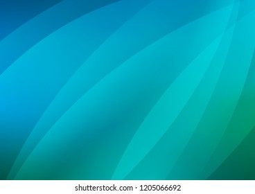 Light Blue, Green vector background with straight lines. Lines on blurred abstract background with gradient. Best design for your ad, poster, banner.