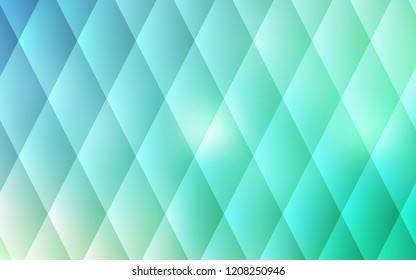 Light Blue, Green vector background with rectangles. Rectangles on abstract background with colorful gradient. Modern template for your landing page.