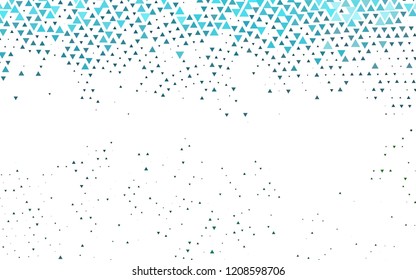 Light Blue, Green vector background with triangles. Illustration with set of colorful triangles. Pattern for busines ad, booklets, leaflets