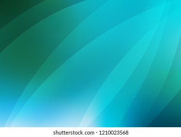 Light Blue, Green vector background with straight lines. Shining colored illustration with narrow lines. The pattern can be used for websites.