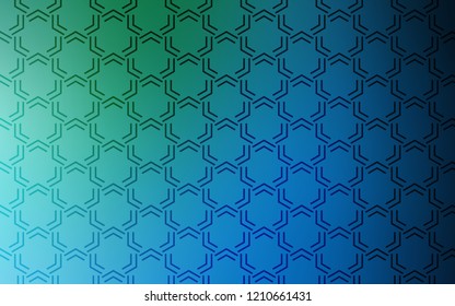 Light Blue, Green vector background with straight lines. Glitter abstract illustration with colored sticks. Pattern for ads, posters, banners.
