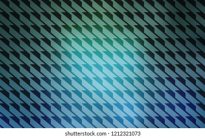 Light Blue, Green vector background with straight lines. Colorful shining illustration with lines on abstract template. Best design for your ad, poster, banner.