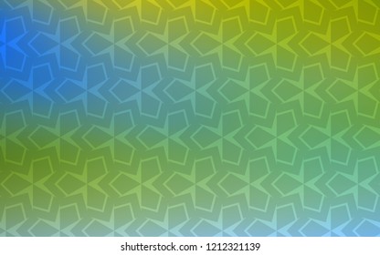 Light Blue, Green vector background with rectangles. Glitter abstract illustration with rectangular shapes. Best design for your ad, poster, banner.