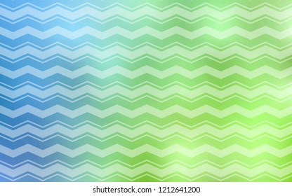 Light Blue, Green vector background with straight lines. Glitter abstract illustration with colorful sticks. Smart design for your business advert.