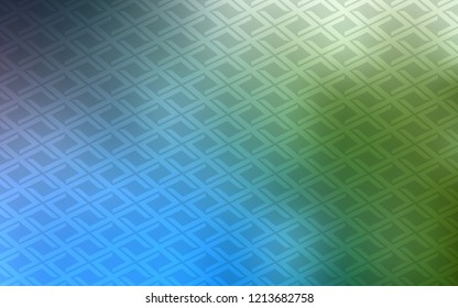 Light Blue, Green vector background with rectangles. Illustration with set of colorful rectangles. Pattern can be used for websites.