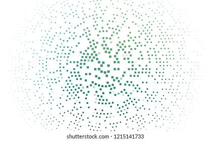 Light Blue, Green vector background with rectangles. Glitter abstract illustration with rectangular shapes. Pattern for commercials.