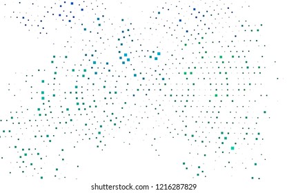 Light Blue, Green vector background with rectangles. Illustration with set of colorful rectangles. Modern template for your landing page.