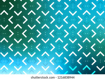 Light Blue, Green vector background with straight lines. Decorative shining illustration with lines on abstract template. The pattern can be used for busines ad, booklets, leaflets