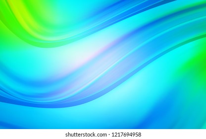 Light Blue, Green vector background with bubble shapes. A vague circumflex abstract illustration with gradient. Marble design for your web site.