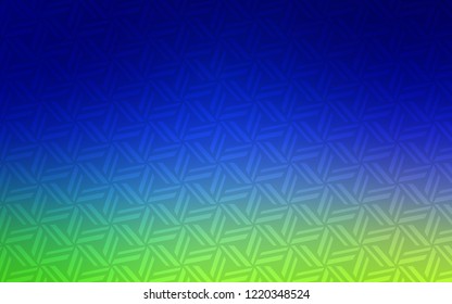 Light Blue, Green vector background with triangles. Illustration with set of colorful triangles. Pattern can be used for websites.