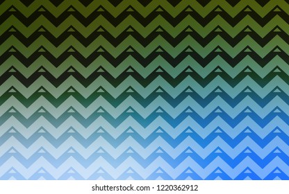 Light Blue, Green vector background with triangles, lines. Beautiful illustration with triangles in nature style. Smart design for your adverts.