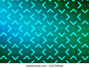 Light Blue, Green vector background with straight lines. Glitter abstract illustration with colored sticks. The template can be used as a background.