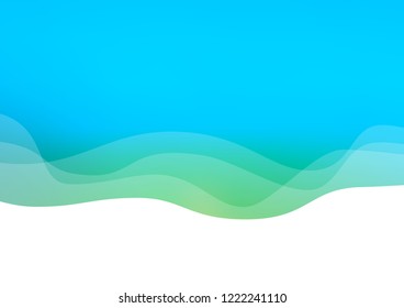 Light Blue, Green vector background with lava shapes. An elegant bright illustration with gradient. Pattern for your business design.