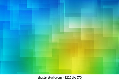 Light Blue, Green vector background with straight lines. Glitter abstract illustration with colored sticks. Template for your beautiful backgrounds.