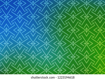 Light Blue, Green vector background with straight lines. Modern geometrical abstract illustration with staves. Pattern for websites, landing pages.