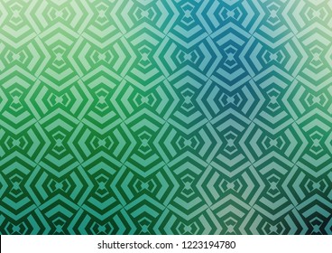 Light Blue, Green vector background with straight lines. Blurred decorative design in simple style with lines. Pattern for ads, posters, banners.