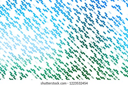 Light Blue, Green vector background with straight lines. Modern geometrical abstract illustration with staves. Pattern for ads, posters, banners.